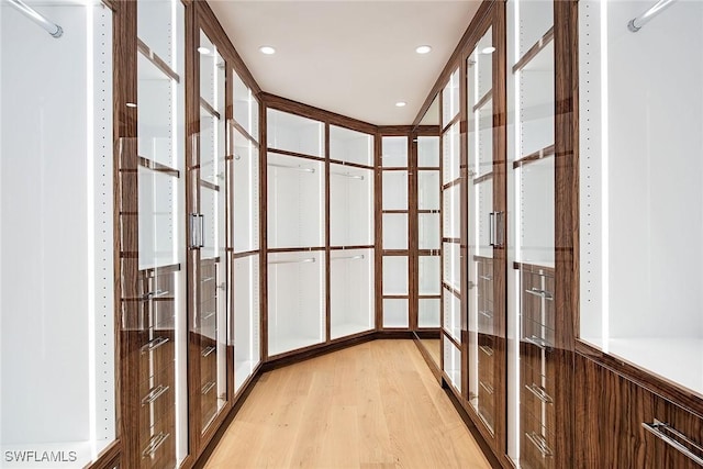 interior space featuring light wood-type flooring