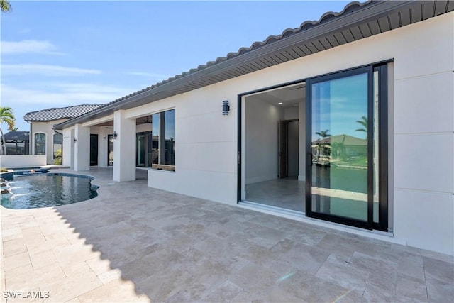 view of pool with a patio area