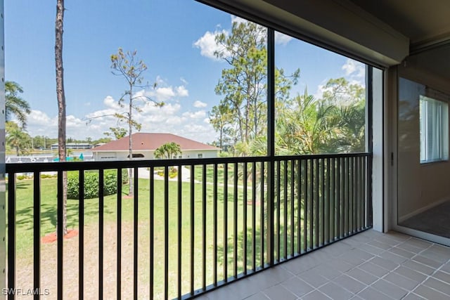 view of balcony