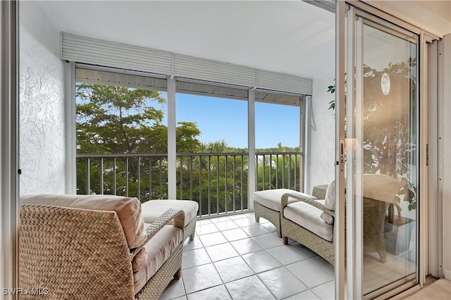 sunroom / solarium featuring a wealth of natural light