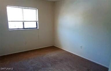 view of carpeted empty room