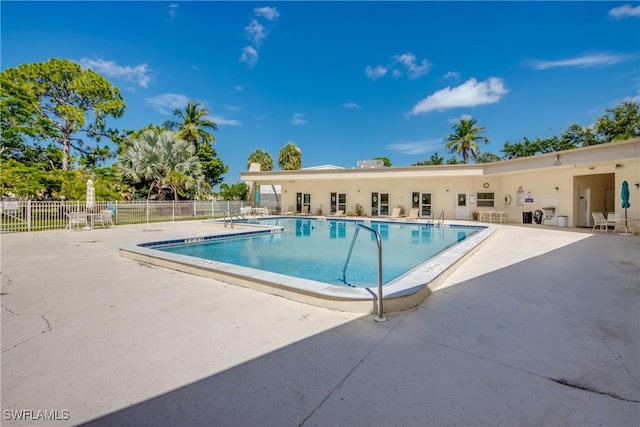 view of pool with a patio area