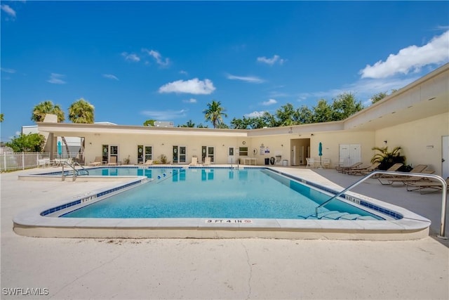 view of pool with a patio area