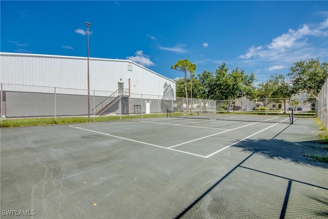 view of tennis court