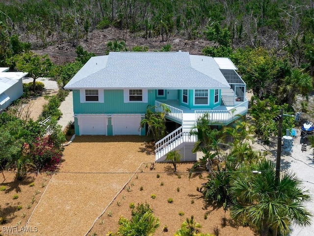 view of front of home featuring a garage