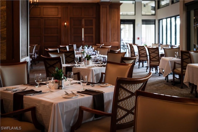 view of dining area