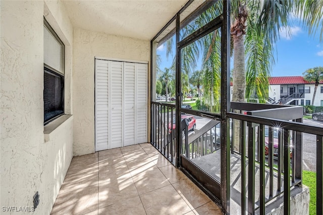 view of sunroom / solarium