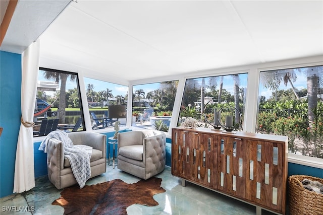 sunroom / solarium with a wealth of natural light