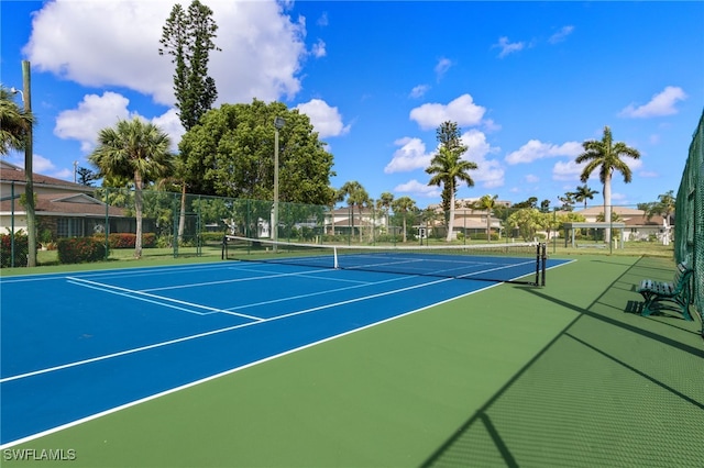 view of tennis court