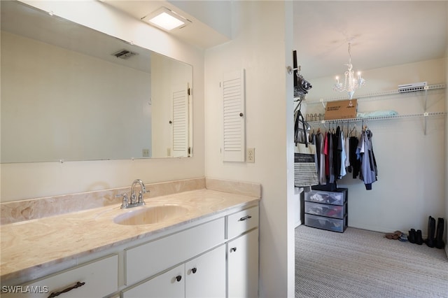 bathroom with vanity