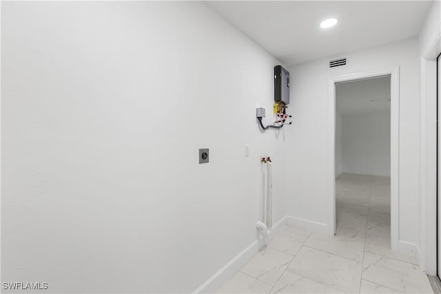 laundry area featuring electric dryer hookup