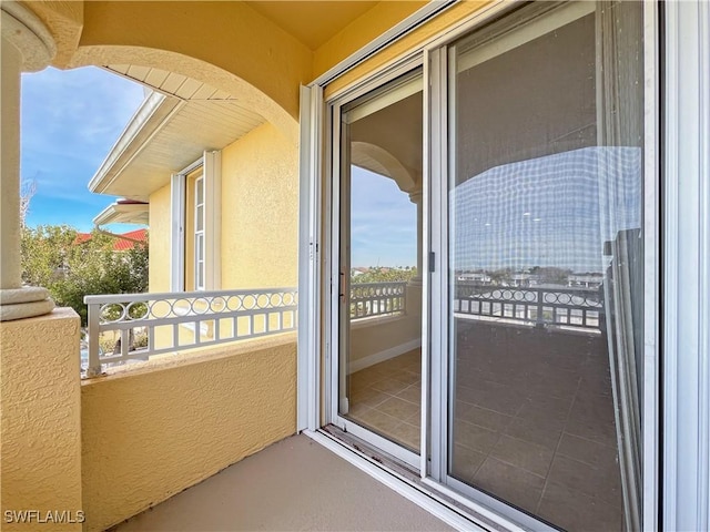 view of balcony