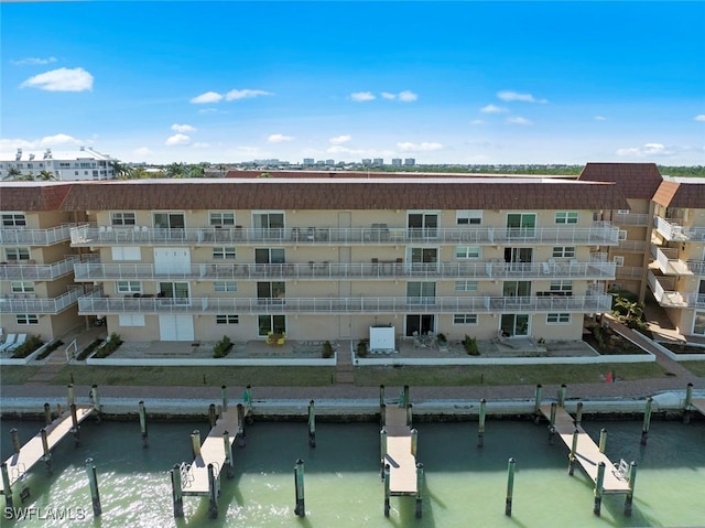 view of property featuring a water view