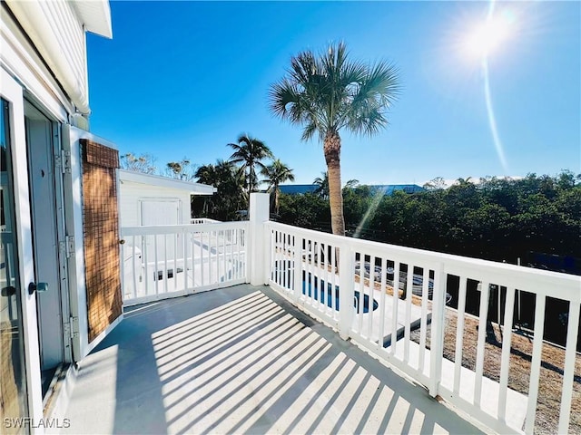 view of balcony