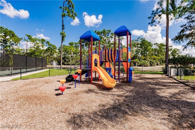 view of jungle gym