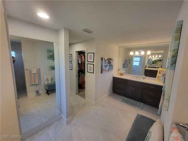 bathroom with vanity