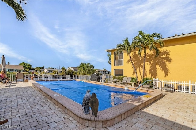 view of pool with a patio