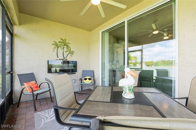 view of sunroom / solarium