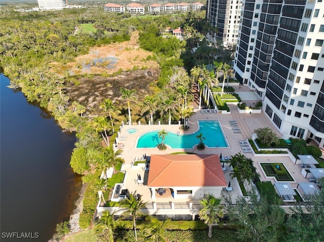 23850 Via Italia Cir Unit 406, Estero, FL 34134 - aerial view with a water view