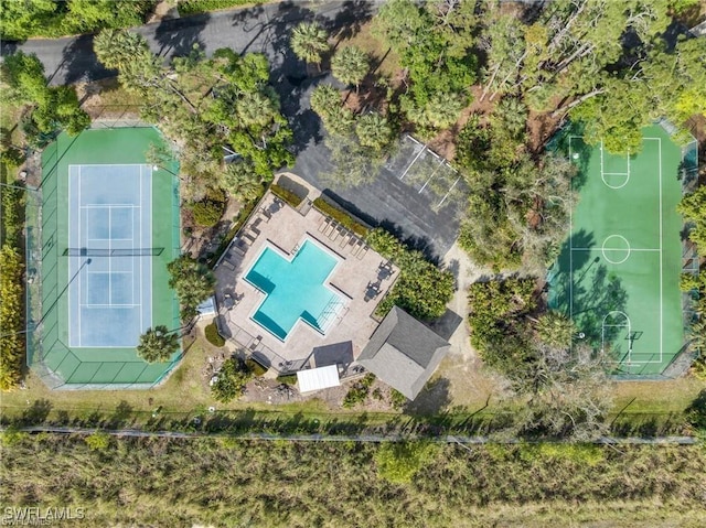 5960 Grey Fox Run, Fort Myers, FL 33912 - bird's eye view of a pool area