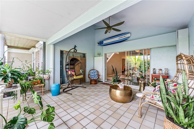 view of patio / terrace with ceiling fan