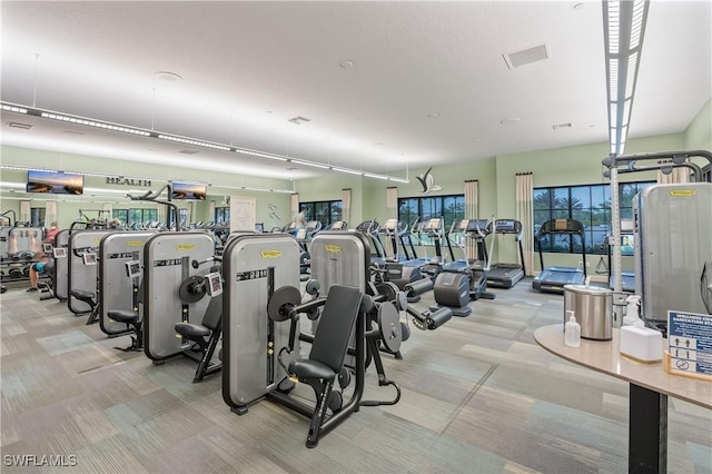 view of exercise room