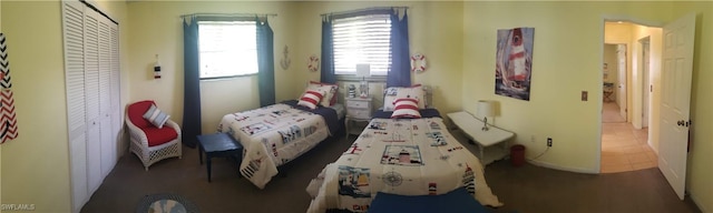 view of tiled bedroom