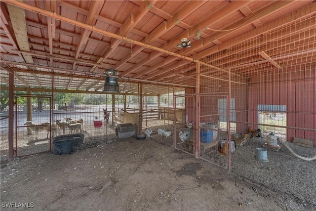 view of horse barn