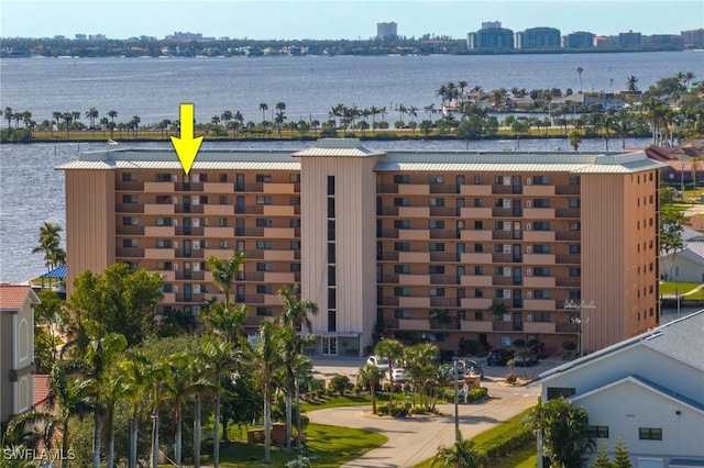 view of property featuring a water view