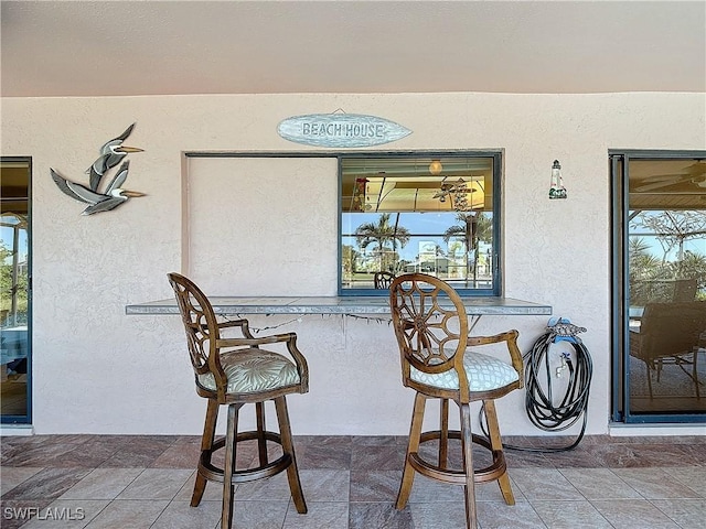 dining room with a healthy amount of sunlight