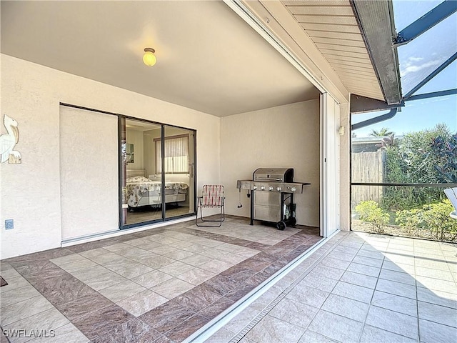 view of patio / terrace with a grill