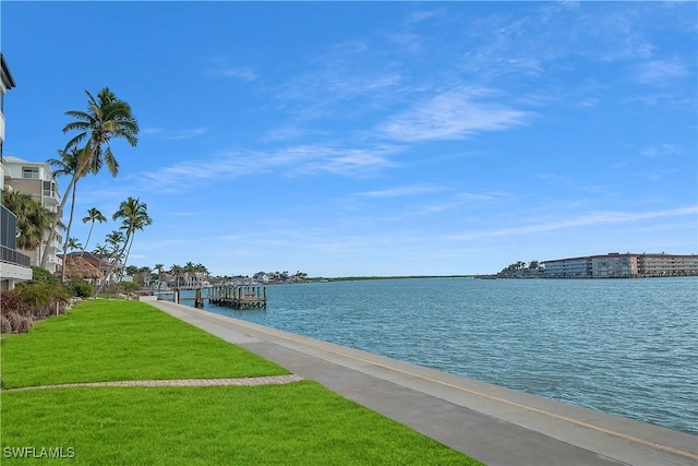 view of water feature