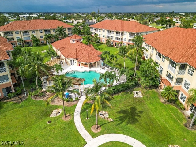 birds eye view of property