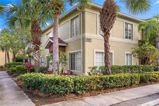 view of home's exterior featuring stucco siding