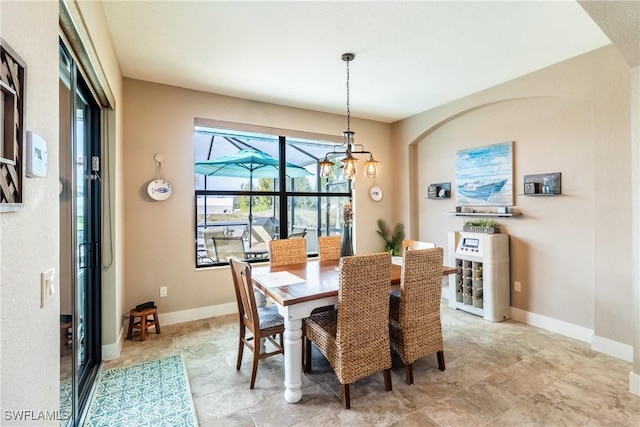 view of dining room