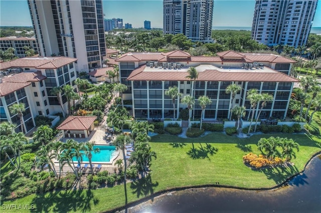 birds eye view of property