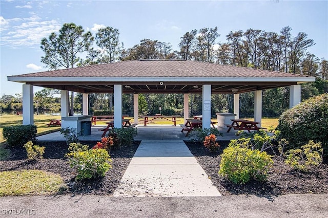 view of home's community featuring a gazebo