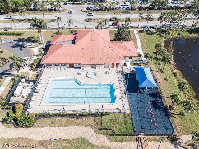 birds eye view of property