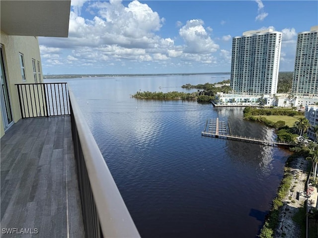 view of water feature