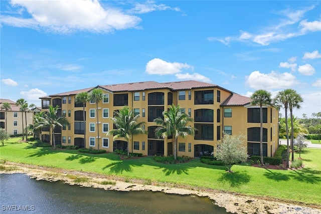 view of property featuring a water view