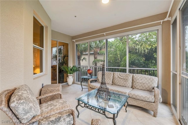 sunroom featuring a healthy amount of sunlight