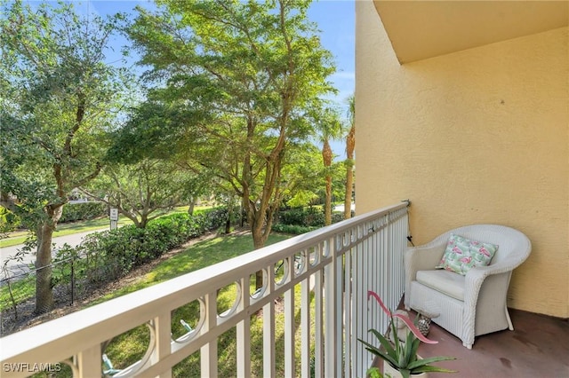 view of balcony