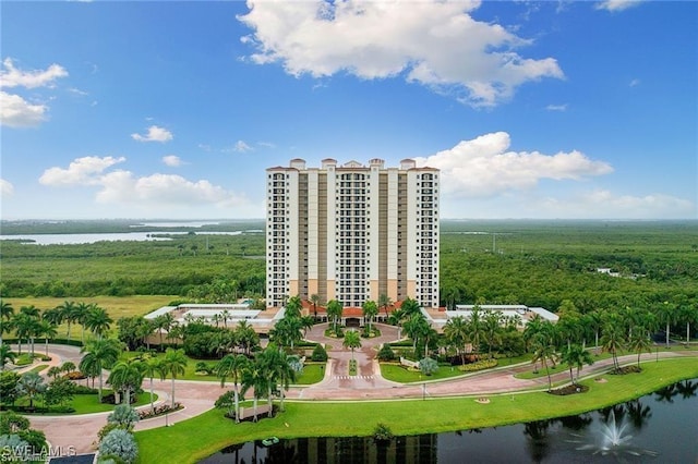 1065 Borghese Ln Unit 701, Naples, FL 34114 - view of property featuring a water view and a forest view