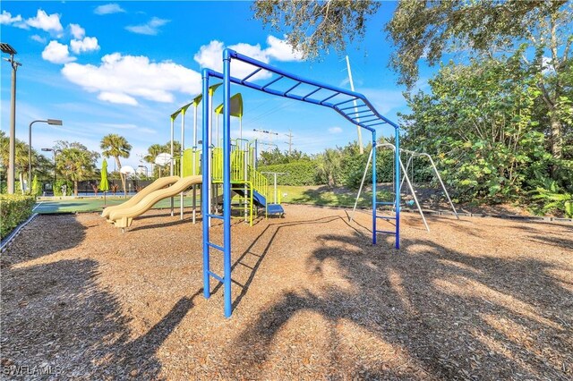 view of jungle gym