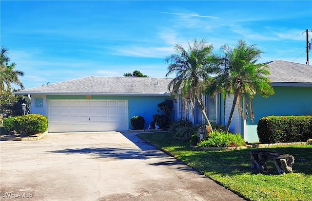 1727 Lakeview Blvd, North Fort Myers, FL 33903 - view of front of home with driveway and an attached garage