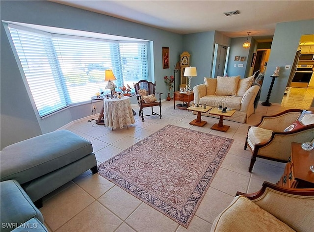 1727 Lakeview Blvd, North Fort Myers, FL 33903 - living area with tile patterned floors