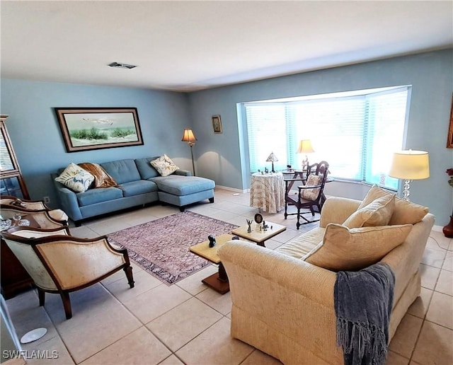 1727 Lakeview Blvd, North Fort Myers, FL 33903 - living area featuring light tile patterned flooring
