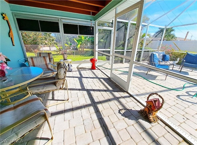 1727 Lakeview Blvd, North Fort Myers, FL 33903 - view of sunroom