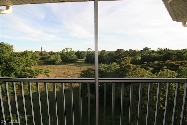 view of balcony