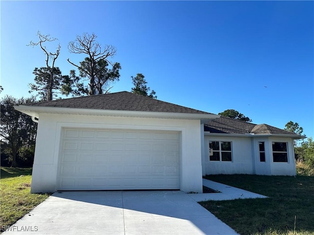 view of single story home